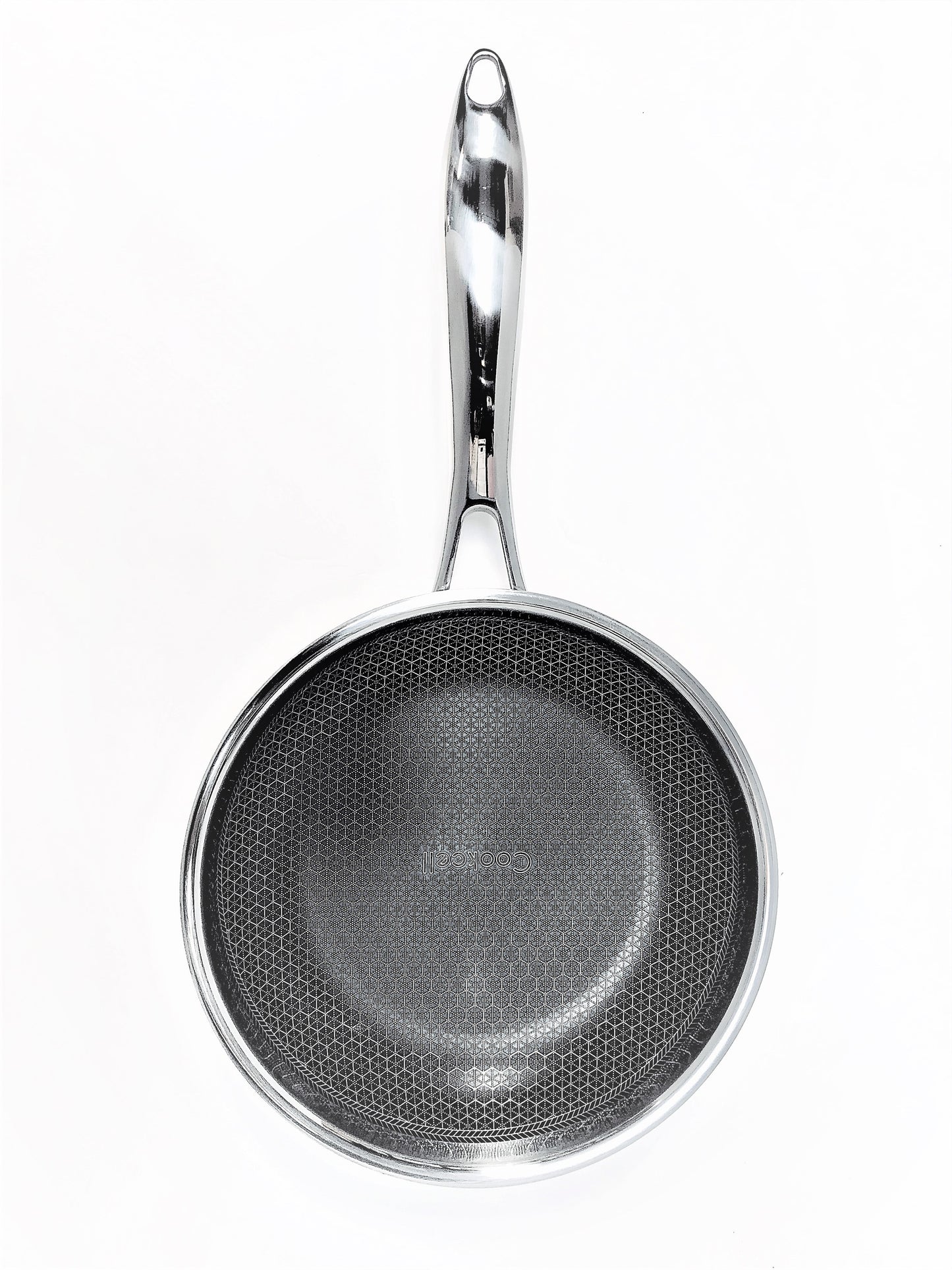 Black Cube Quick Release Stainless Steel Frying Pan, Oven-Safe Cookware